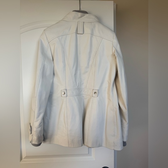 Vintage Danier Cream Leather Jacket - Picture 2 of 5
